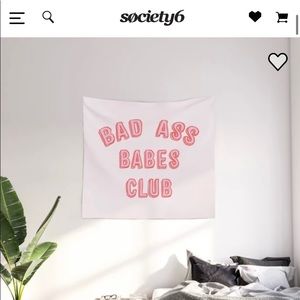 "Bad Ass Babes Club" Society 6 Tapestry